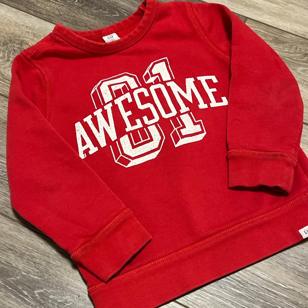 💥3 for $15💥 Gap 01 awesome longsleeves crew neck sweatshirt 5T